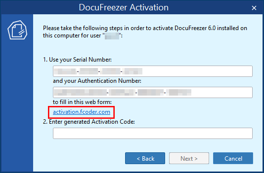 Activate DocuFreezer using a webform