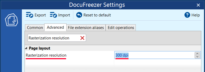 Set output resolution (DPI) when converting CAD drawings